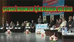 Çay paneli yapıldı (VİDEO)