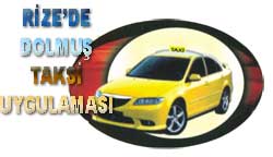 Rize'de Dolmuş Taksi