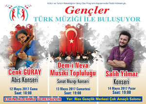 Rize'de Gençler Türk Müziği ile Buluşuyor