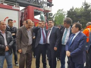 Başkan Genç, Yangın Bölgesinde