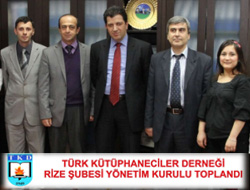 Kütüphane Derneği Yönetim Kurulu Toplandı