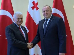 Başbakan Yıldırım Gürcistan Cumhurbaşkanı İle Görüştü