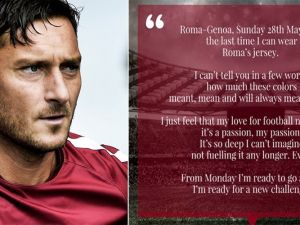 Francesco Totti’den Roma’ya Veda