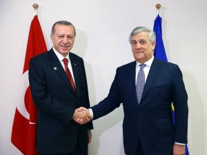 Erdoğan, Ap Başkanı Tajani’yi Kabul Etti