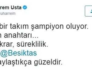 Muharrem Usta, Beşiktaş’ı Tebrik Etti