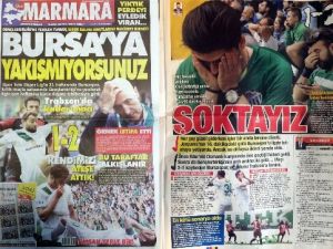 Bursaspor Düşebilir: Yerel Basın Çok Öfkeli