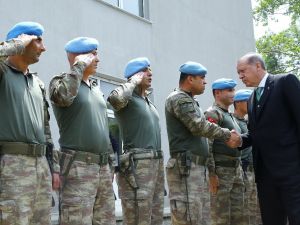 Cumhurbaşkanı Erdoğan’dan Askeri Tabura Ziyaret