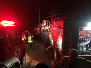 Rize'de Yangın 2 Ev Zarar Gördü