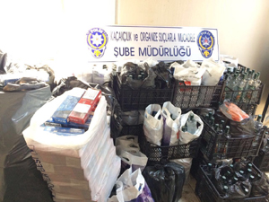 Rize’de Kaçak İçki ve Sigara Operasyonu