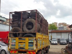 Ömrünü Tamamlamış Lastikler Geri Dönüşüme Kazandırılıyor