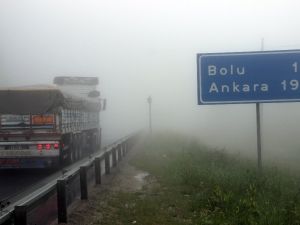 Bolu Dağında Yoğun Sis Etkili Oluyor