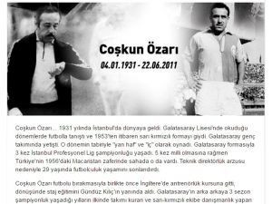 Coşkun Özarı Unutulmadı