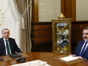 Erdoğan, Hakan Fidan’ı Kabul Etti