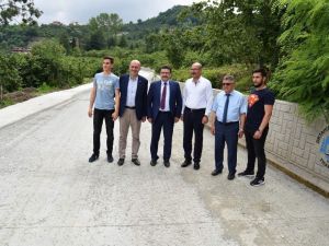 İlk Defa Kuru Beton Tekniğiyle Yol Çalışması Yaptılar