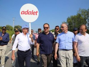 Aksu Ve Bektaşoğlu ’Adalet Yürüyüşü’ne Katıldı