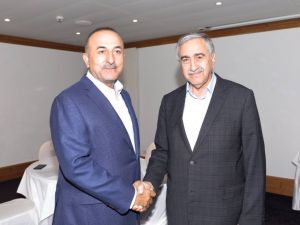 Bakan Çavuşoğlu İle Kktc Cumhurbaşkanı Akıncı Görüştü
