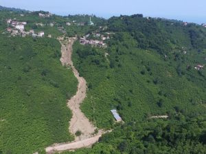 Trabzon’da Heyelanın Boyutu Havadan Böyle Görüntülendi