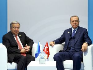 Cumhurbaşkanı Erdoğan Guterres Ve Abe İle Görüştü