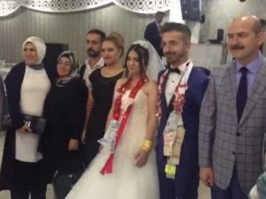 İçişleri Bakanı Soylu, Şehit Kızının Düğününe Katıldı