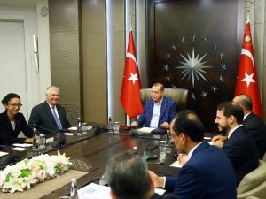 Erdoğan Tillerson’ı Kabul Etti