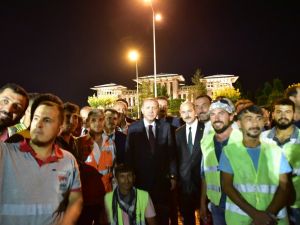 Erdoğan, 15 Temmuz Anıtı’nı İnceledi