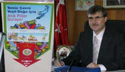 Yüce Atık Pilleri Toplatıyor