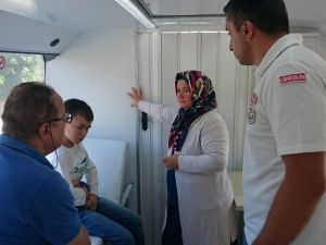 Giresun Belediyesi Gezici Sağlık Otobüsü Hizmet Vermeye Devam Ediyor