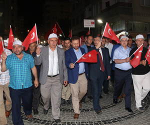Rize’de 15 Temmuz Demokrasi Yürüyüşü ve Programı Düzenlendi