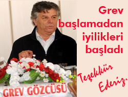 Grev Başlamadan İşçi Fayda Gördü