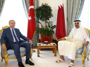Cumhurbaşkanı Erdoğan Katar Emiri İle Görüştü