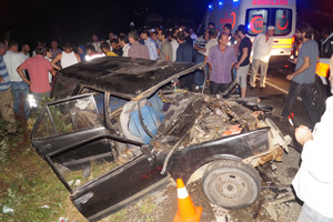 Trabzon'da trafik kazası: 1 ölü, 3 yaralı