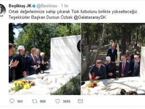 Beşiktaş’tan Dursun Özbek’e Teşekkür
