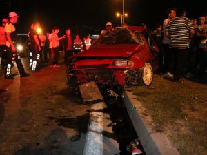 Alkollü Sürücü Yoldan Çıkıp Takla Attı: 1 Ölü, 1 Yaralı