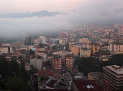 Rize'de Sis Manzarası