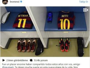 Messi’den Neymar’a Veda