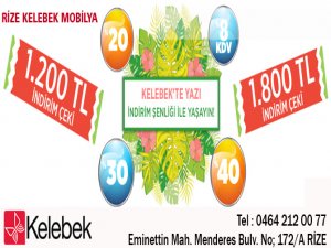 Kelebek Mobilya Rize'de Hizmetinizde