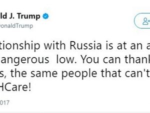 Trump Rusya Konusunda Kongreyi Suçladı