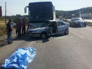 Manisa’da Otomobil İle Otobüs Çarpıştı: 2 Ölü