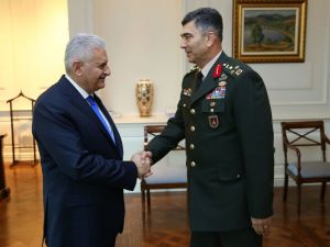 Kuvvet Komutanlarından Başbakan Yıldırım’a Veda Ziyareti