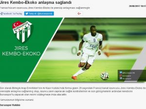 Bursaspor Ekoko’yu Açıkladı