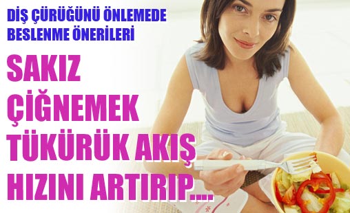 Sakız çiğnemek diş çürümesini engelliyor