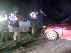 İki Otomobil Çarpıştı: 9 Yaralı