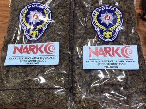 Trabzon’da 2 Kilo Skunk Ele Geçirildi