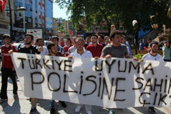 Rize'de İlginç Protesto