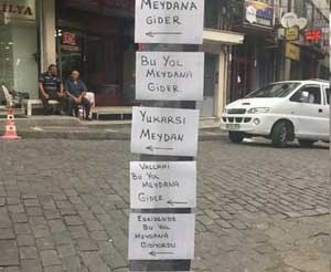 Karadenizli esnafın güldüren yol tarifi