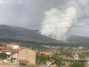Kütahya’da Orman Yangını Sürüyor