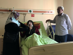 Rize'de Go-Kart Aracına Şalı Takılan Hemşirenin Tedavisi Sürüyor