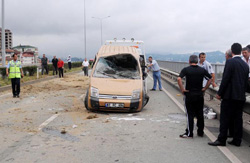 Rize'de Trafik Kazası 6 Yaralı