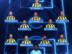 Fenerbahçe’nin İlk 11’i Belli Oldu
