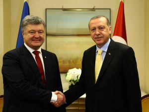 Erdoğan, Ukrayna Devlet Başkanı Poroşenko İle Görüştü